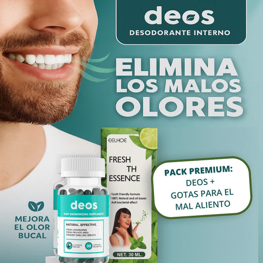 PACK PRO ELIMINA MALOS OLORES: DEOS + GOTAS ELLHOE